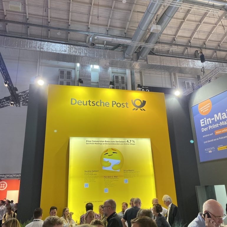 Die Deutsche Post DHL war auch auf Hamburgs Digitalmesse vertreten.