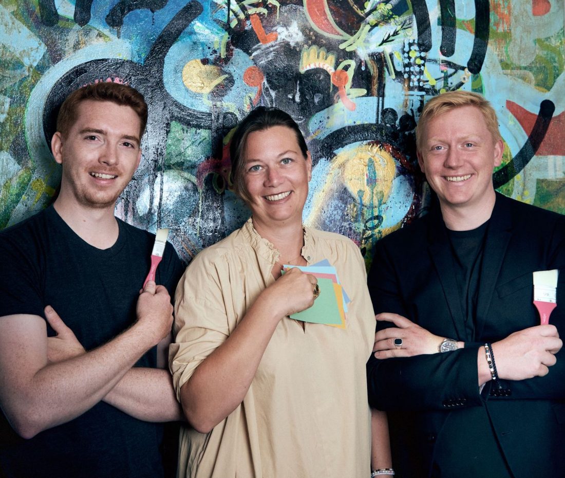 Das Gründerteam von MissPompadour: Niklas Lütteken, Astrid Reintjes und Erik Reintjes (von links).